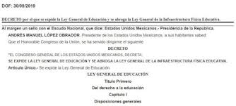 Start studying ley general de educacion. Ya Es Oficial Publican Decreto Que Expide Ley General De Educacion Maestros Por Mexico
