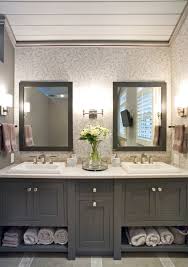 Painted Cabinetry Gray Cabinets Grey Cabinetry Bathroom Cabinets Bath Cabinetry Bathroom Bathroom Vanity Designs Rustic Bathroom Vanities Custom Bathroom