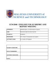 Officially recognized by the kementerian pendidikan. Assignment Cover Page Docsity