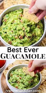 Easy Guacamole Recipe Veronika S Kitchen Recipe In 2021 Guacamole Recipe Easy Easy Guacamole Recipes