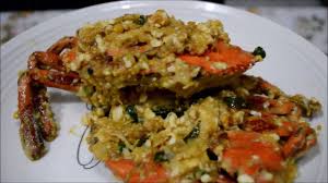 Hidangan ini adalah untuk seorang makan. Resepi Ketam Masak Telur Masin Berkuah
