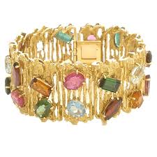 Gold And Multi Colored Stone Bracelet By H Stern 1stdibs Com Colored Stone Bracelet Jewelry Stone Bracelet