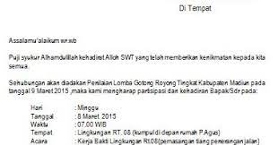 Contoh undangan kerja bakti ruang soal. Ok Google Contoh Surat Undangan Setengah Resmi