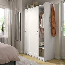 Plani volumetrico camera con cabina armadio. Hauga Guardaroba Con Ante Scorrevoli Bianco 118x55x199 Cm Ikea Svizzera