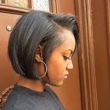Voice Of Hair On Instagram Stylist Feature Love The Simplicity Of This Bob Styled By Nychair Short Relaxed Hairstyles Natural Hair Styles Relaxed Hair
