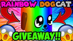 Rainbow Dogcat Giveaway New Best Secret Pet Bubble Gum Simulator Bubble Gum Roblox Buble Gum