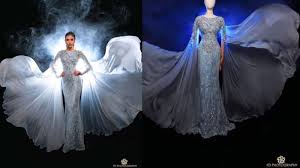 Selain kedua bahan ini amanah garment masih memiliki berbagai macam bahan baju yang bisa anda pilih sesuai kebutuhan anda. Jadi Best Dress Miss International 2017 Ini Makna Gaun Kevin Lilliana Karya Desainer Ivan Gunawan Tribun Jatim