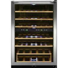 Frigidaire 38 Bottle Wine Cooler With 2 Temperature Zones In Stainless Steel Ffwc3822qs The Home Depot Wine Refrigerator Wine Cooler Wine Chiller