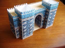 It was constructed in about 575 bce by order. Ishtar Gate Model Big And Small Ishtar Homeschool Art Gate Of Babylon