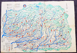 Heian period 794 1185 japan module. 18th Century Antique Japanese Map Of Shimotsuke No Kuni Province ä¸‹é‡Žå›½ Classical Images