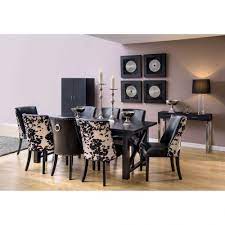 Find the dining room table and chair set that fits both your lifestyle and budget. Black Oak Wood Dining Table Dining Table Homesdirect365