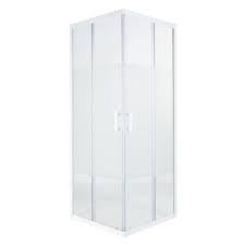 Cooke Lewis Onega Square Shower Enclosure Tray Pack With Corner Entry Double Sliding Door