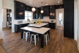 Perfect Contrast White Table Top Black Cabinets Table Tops