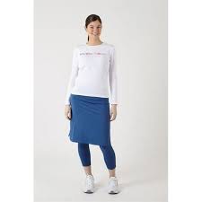 Snoga Athletics M9-IndBlu-L Straight Skirt With Attached Legging & Cover Stitch Detail, Indigo Blue - Large - Walmart.com