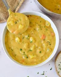 This Homemade German Potato Soup Kartoffelsuppe Is A Warm Creamy And Simple Vegan Stew Combining P German Potato Soup Vegan Potato Soup Vegan Soup Recipes