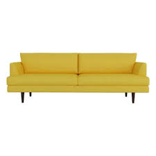 yellow angled arm tapered legs sofa sofa sofa frame bedroom furniture