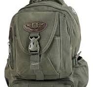 Mochila De Lona Reforçada Notebook Para Estudo E Trabalho Cor Verde Desenho  Do Tecido Lisa