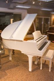 Amro Music Story Clark Prelude White Polish Grand Piano