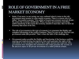 Role Of Government In A Market Economy - Online Presentation