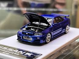 🌟二手🌟 164 TimeMicro TM NISSAN R34 GTR 兩台合售玩命關頭保羅沃克, 書籍、休閒與玩具,  玩具、公仔、桌遊在旋轉拍賣