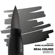 AK-Interactive: Real Color Acrylic Paint Marker - Dark Aluminium