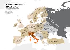 Atlas Of Prejudice Italy Poster Funny Maps Map