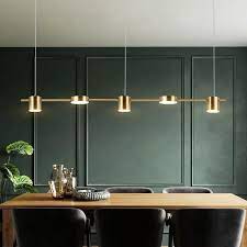 Long Dining Table Led Pendant Light Modern Kitchen Island Chandelier Hanging Lamp Long Black Suspension Lighting Fixture In 2021 Kitchen Island Chandelier Dining Table Lighting Sconce Lighting Living Room