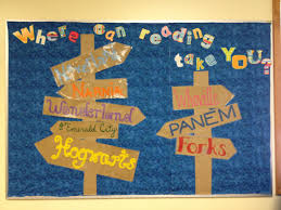 Pin By Kate Kluegel On Classroom Fifth Grade Reading Reading Bulletin Boards Library Bulletin Board Book Bulletin Board