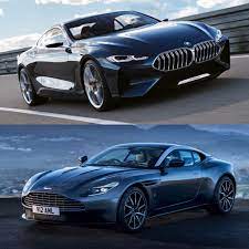The aston martin db11 is the most powerful and efficient 'db' production model in aston martin's history. Photo Comparison Bmw 8 Series Concept Vs Aston Martin Db11 Aston Martin Bmw Aston Martin Db11
