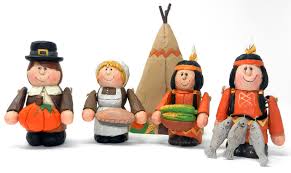 Features 2 traditionally dressed pilgrim kids with folded hands. Thanksgiving Pilgrim And Native American Resin Figurines By Eddie Walker