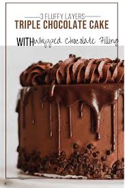Moist Triple Chocolate Cake Stephanies Sweet Treats Stephanie Rutherfo Recipe Triple Chocolate Cake Homemade Chocolate Cake Cake