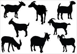 Goat Silhouette Clip Art Pack Silhouette Clip Art Goats Animal Silhouette