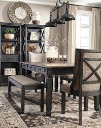 Rustic Touches Highlight The Beauty Of This Bestseller Two Tone Finishes And Comfy Uphols Farmhouse Dining Rooms Decor Dining Room Small Farmhouse Dining Room