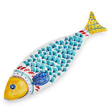 positano melamine fish platter sur la
