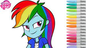 Maybe you would like to learn more about one of these? My Little Pony Coloring Book Rainbow Dash Equestria Girls Mlp Mlpeg Mlpeqg Colouring Pages Speed Col Youtube