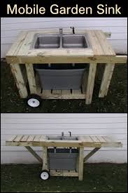 diy mobile garden sink garden sink