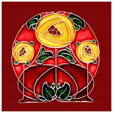 When doing larger block rows of stitches in the one thread color (like my red cross sampler), i. Art Nouveau Yellow Roses Flower Red Background Counted Cross Stitch Pattern 751499637696 Ebay