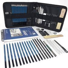 32 99 Wonyered 48pcs Professional Sketch Drawing Pencil Set With Graphite Charcoal Pencils Erasers Craft Knife Sketch Bo Art Kits For Kids Drawing Pad Art Kit
