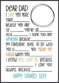 Happy Birthday Letter To Your Dad Fill In The Blanks Letter For Father S Day Father S Day Diy Father S Day Activities Fathers Day Letters