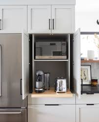 Kitchen Appliance Garage With Accuride Pocket Doors Kitchen Appliance Garage Kitchen Appliance Storage Appliance Garage