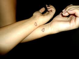 Why not make your own custom tattoos? Placement Heart Tattoo Wrist Friendship Tattoos Heart Tattoo
