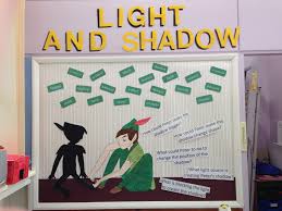 Classroom Display Science Light And Shadow Peter Pan Light In The Dark Light Science Disney Classroom
