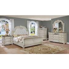 Check spelling or type a new query. Stanley Sleigh Bedroom Set Antique White Crown Mark Furniture Furniture Cart