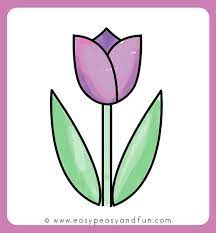 Cut out the tulip flower. Tulip Drawing Kids Novocom Top