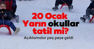 İstanbul'da okullar tatil mi, perşembe okul var mı? Son Dakika Yarin Okullar Tatil Edildi Mi Okul Var Mi 20 Ocak Istanbul Da Yarin Okullar Tatil Mi Olacak Hangi Illerde Tatil Edildi En Son Haberler Galeri Yasam