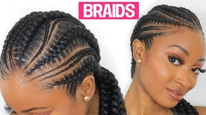 So, i chose 10 braid hairdos you can get, girls! Feed In Braids Ghana Braids Cornrows Hairstyles Detailed Temilondon Youtube Feed In Braid Natural Hair Styles Hair Styles