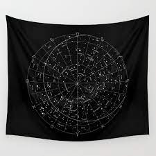 At target, find an array of tapestries that will refresh your space in an instant. Constellation Map Black White Wall Tapestry By Merlin Society6
