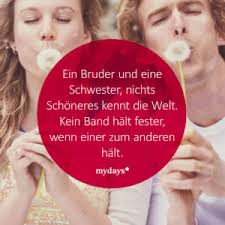 Geschwisterspruche Spruche Fur Bruder Schwester Mydays Magazin