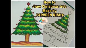 Use glitters to show christmas balls and gifts. How To Colour Christmas Tree With Oil Pastel Colors Tutorial On Colouring Made By Parveen Nisha Youtube