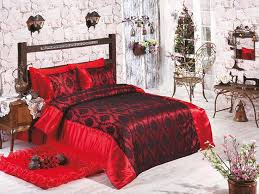 Üretici firmadan en uygun fiyat ücretsiz kargo. Ask Ipek Saten Cift Kisilik Nevresim Takimi Kirmizi